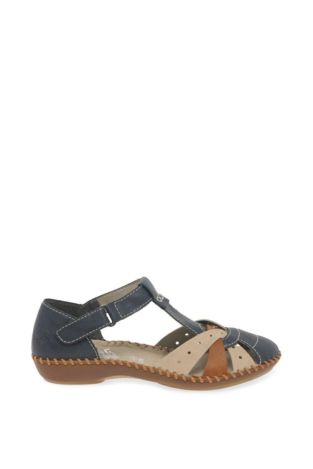 Rieker Rieker Women's 'Maria' T-Bar Sandals in Navy - 2