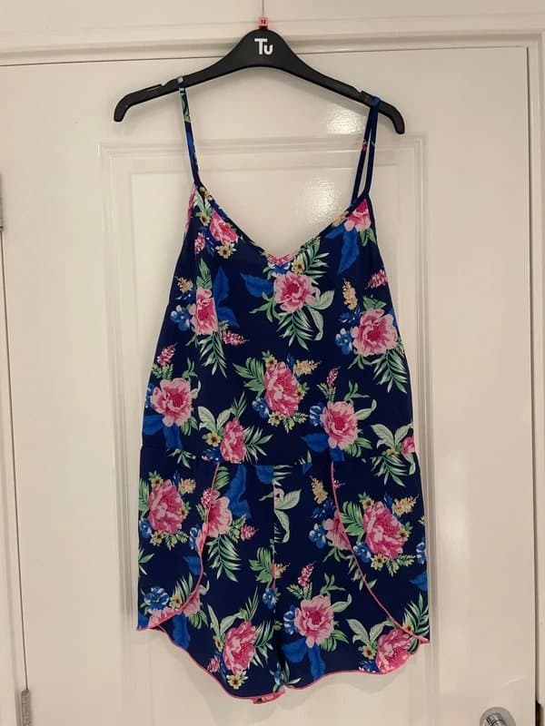 New Look Floral print beach jumpsuit