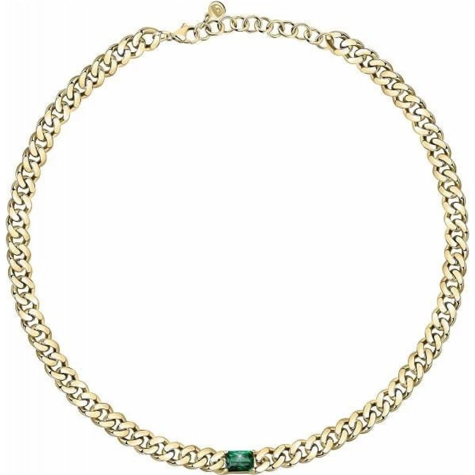 Chiara Ferragni Chiara Ferragni Gold Chain Necklace with Emerald