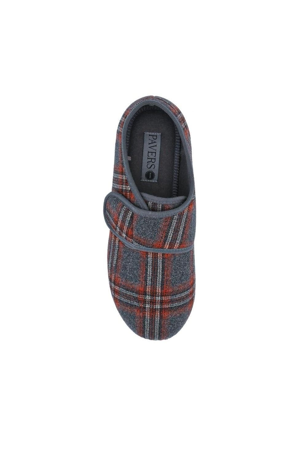 Pavers Pavers Men's Wide Fit Wool Slippers - 4