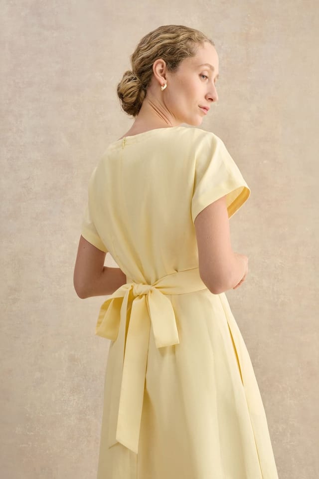 Hobbs London Hobbs London Women's Aliya Dress in Lemon - 3