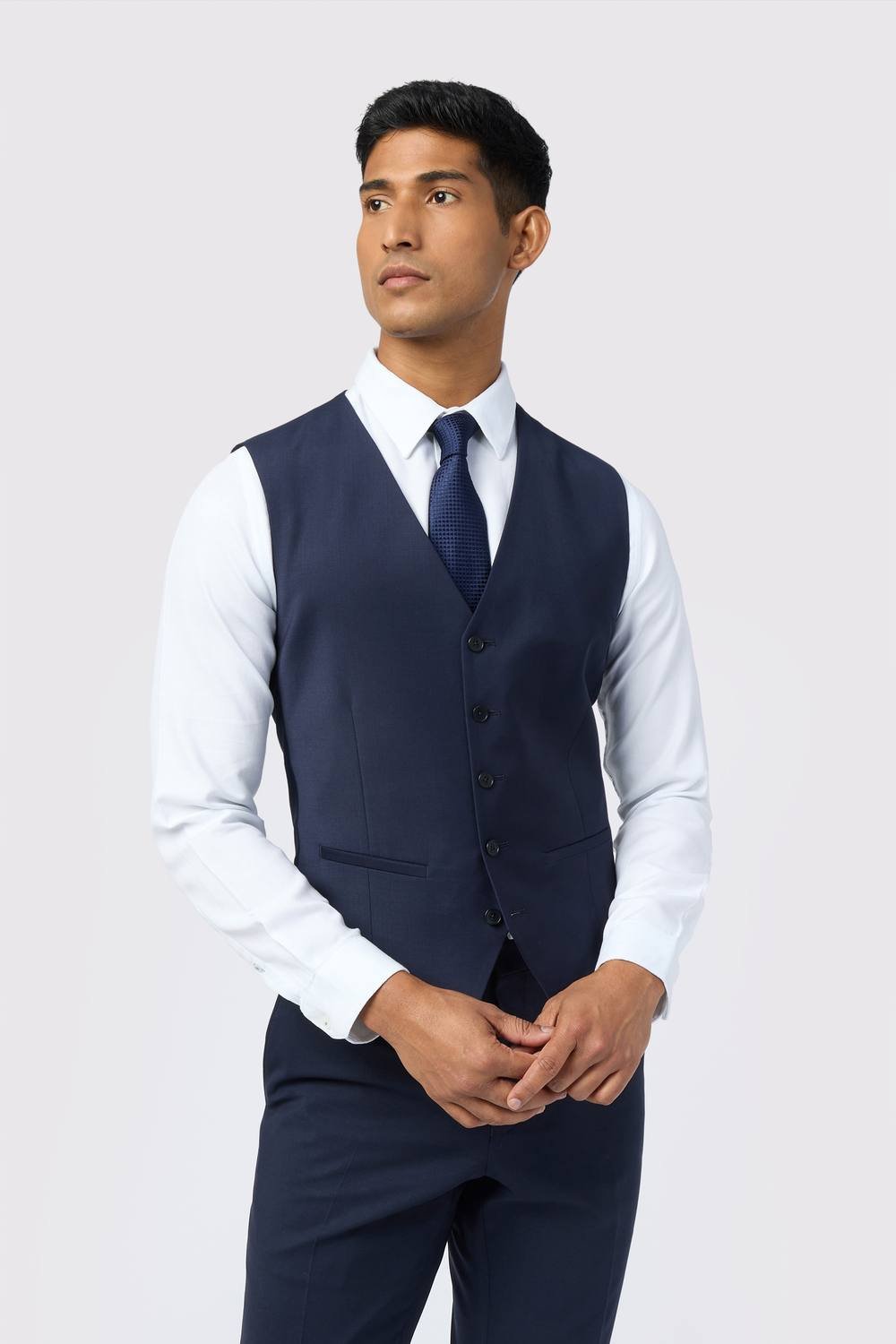Ted Baker Ted Baker Men's Performance Panama Waistcoat in Navy - 1