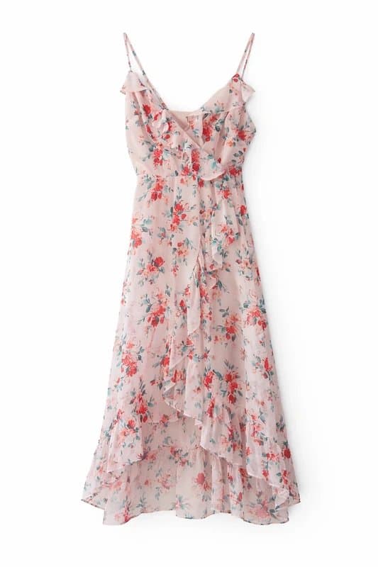 Trendyol Floral Rose Chiffon Dress