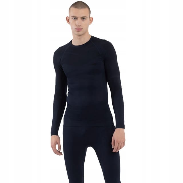 4F 4F Men's M103 Thermal Sweatshirt in Navy - 3