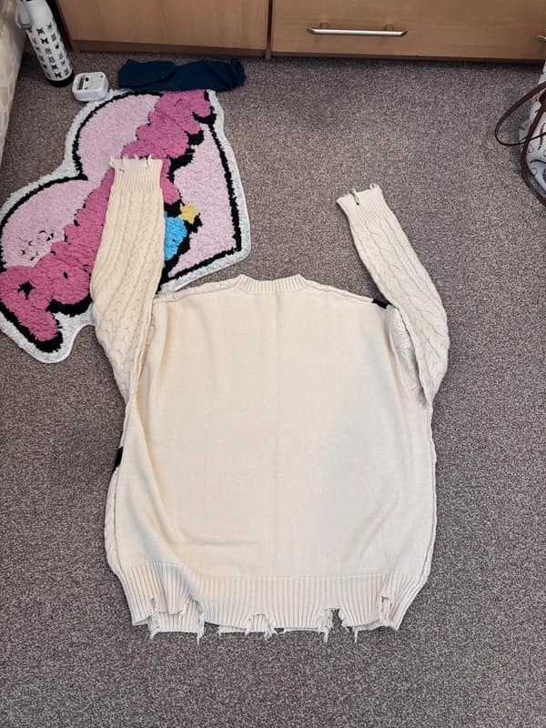 Zara Zara Knitted Jumper - Cream - L