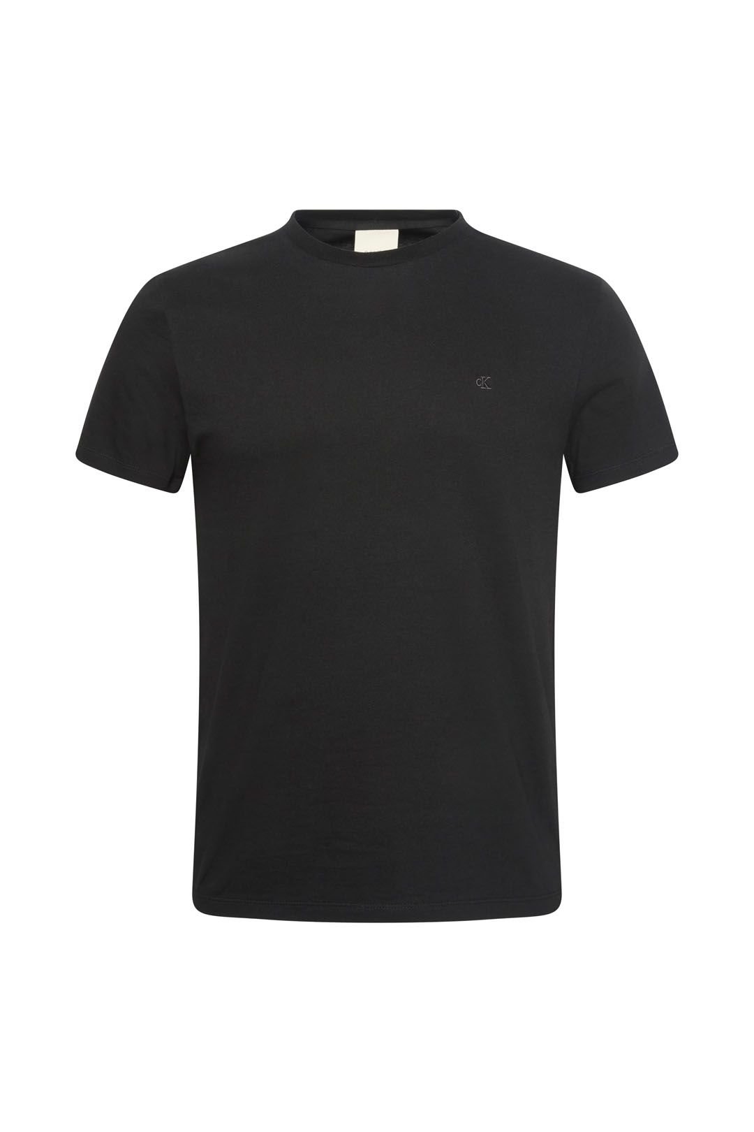 Calvin Klein Calvin Klein Men's SS Slim Stretch Cotton Crewnk Te Black - 3