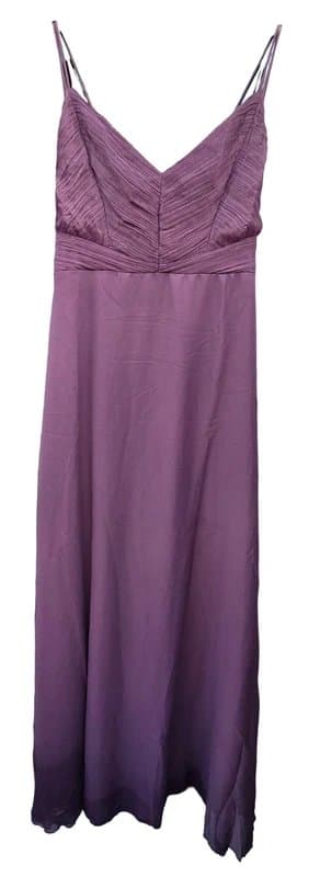 ASOS Design Dusky Mauve Cami Ruched Bodice Maxi Dress Prom Bridesmaid Wedding Size 14