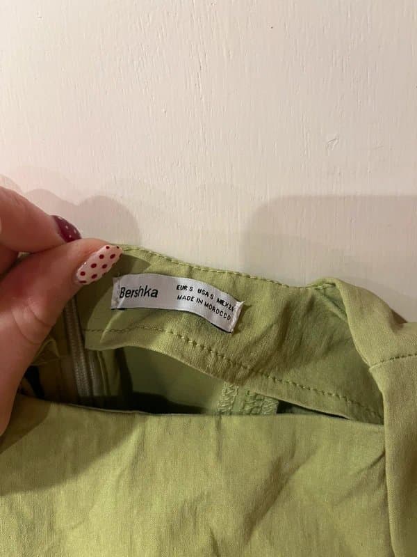 Bershka Green bodycon midi/long dress