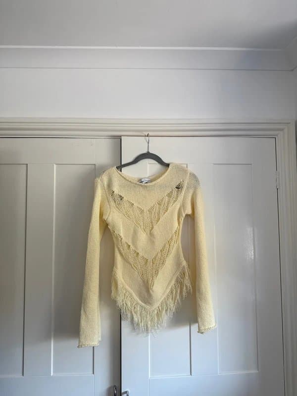 Bershka Bershka fringe detail top