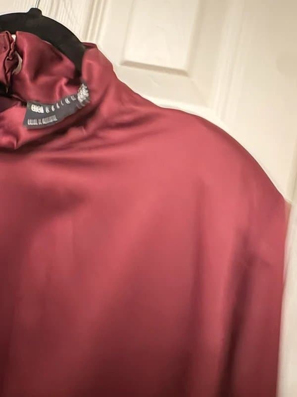 ASOS Burgundy Satin Dress
