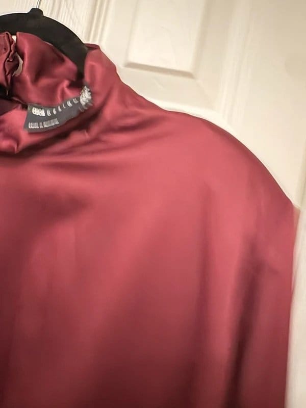 ASOS Burgundy Satin Dress - 1