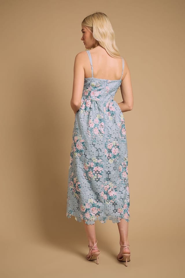 Oasis Oasis Women's Lace Fit & Flare Midaxi Dress - 3