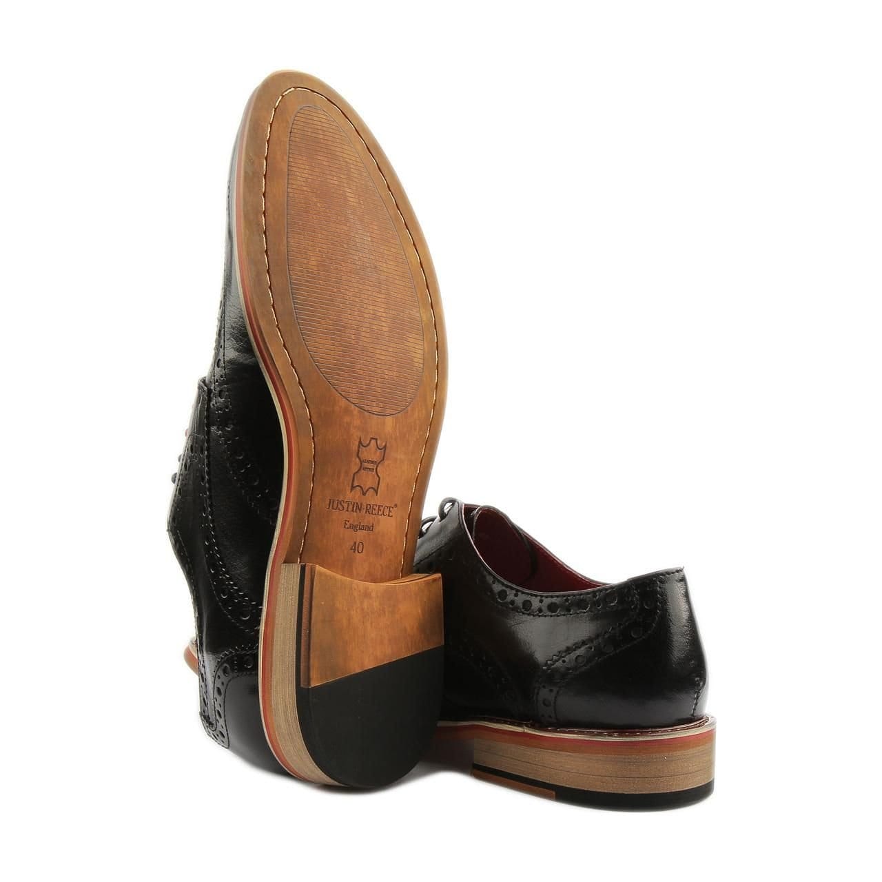 JUSTINREESS ENGLAND JUSTINREESS ENGLAND Men's 'Dover' Leather Shoes in Black - 4
