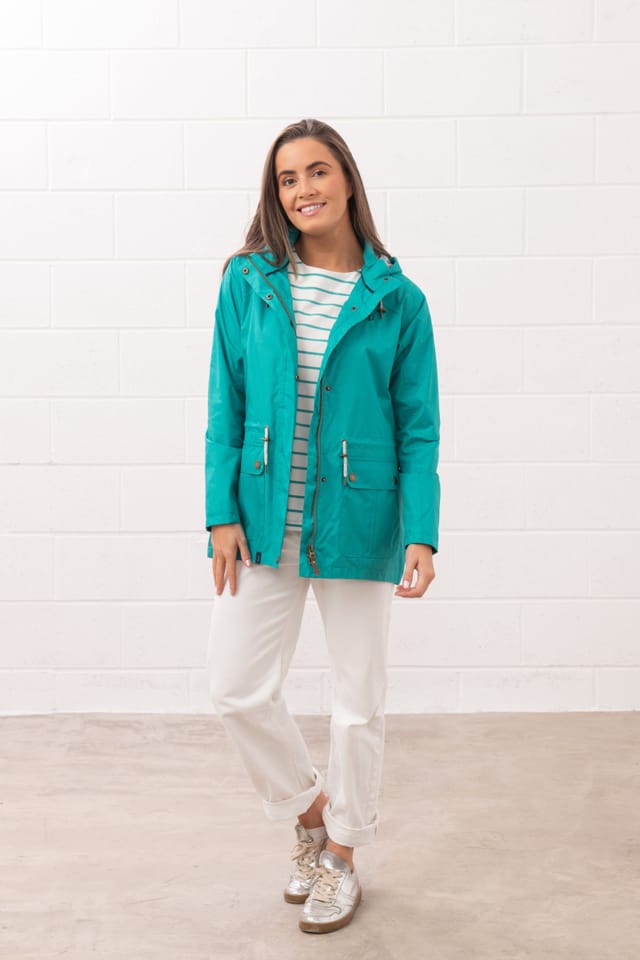 Lighthouse Clothing Lighthouse Clothing Women's Willow Waterproof Jacket in Teal - 3