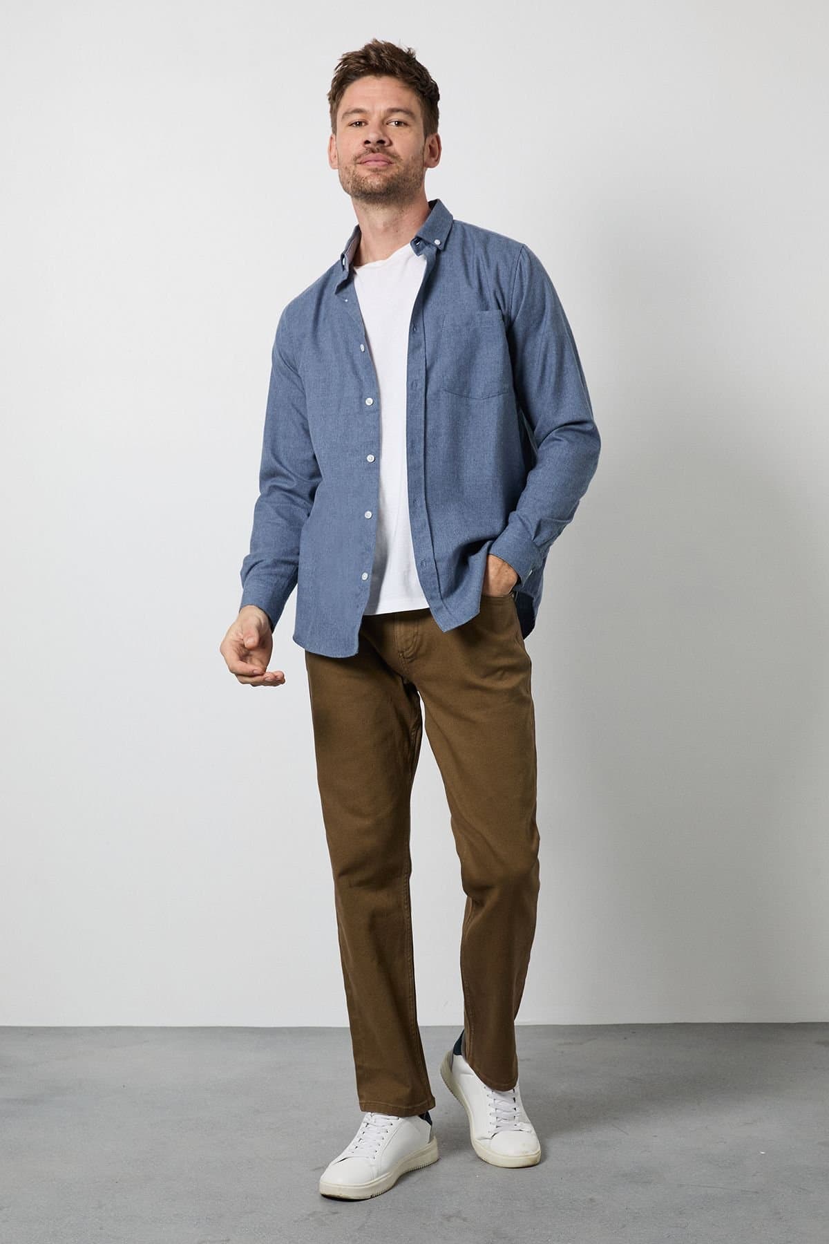 Maine Maine Men's Tobacco Straight Fit Jeans