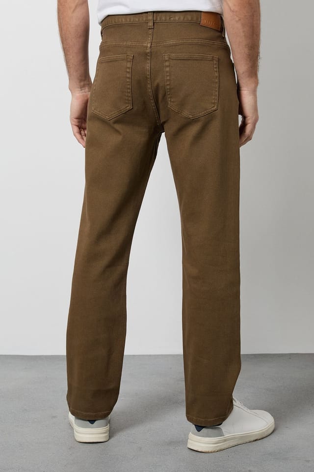 Maine Maine Men's Tobacco Straight Fit Jeans - 3