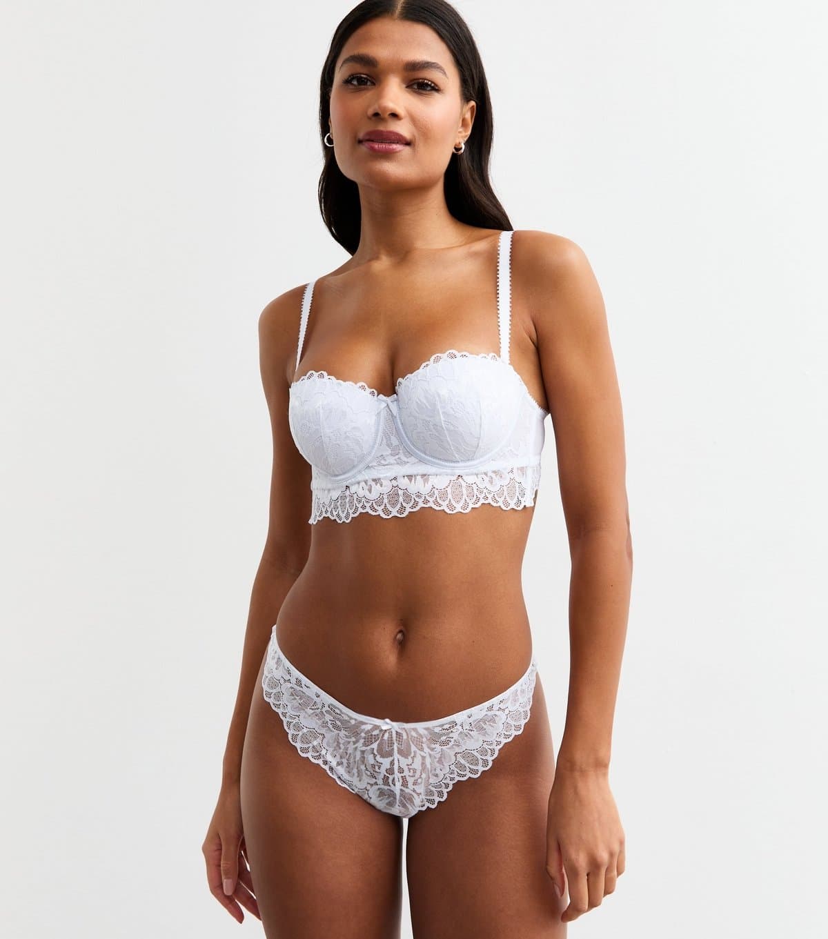 New Look Women's White Multiway Strapless Lace Bra New Look