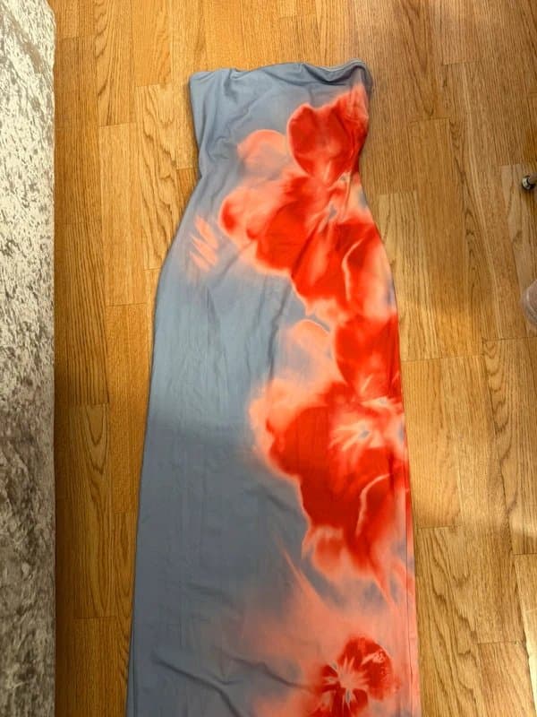 Bershka Bershka strapless maxi dress