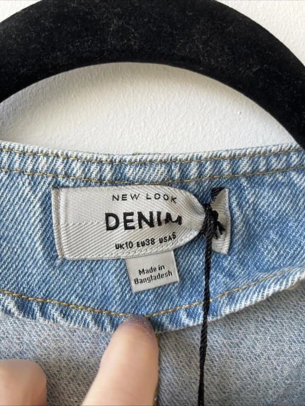 New Look New look - denim waistcoat - size 10 - blue