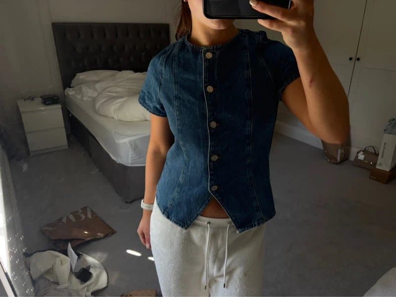 ASOS ASOS design denim top