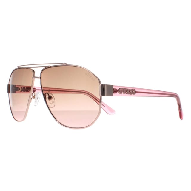 GUESS Guess Women's Aviator Rose Gold Brown Gradient GF6145 - 2