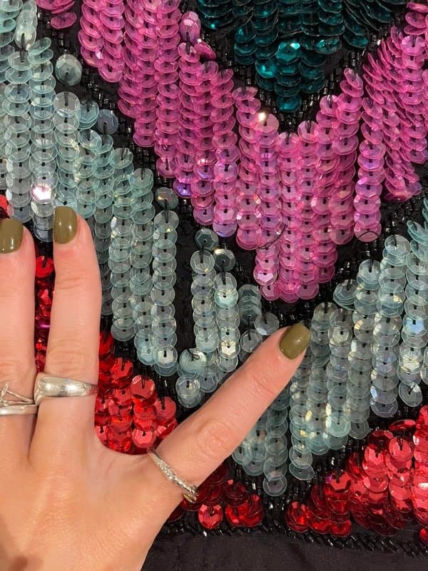 ASOS ASOS Rainbow Sequin Top - 8