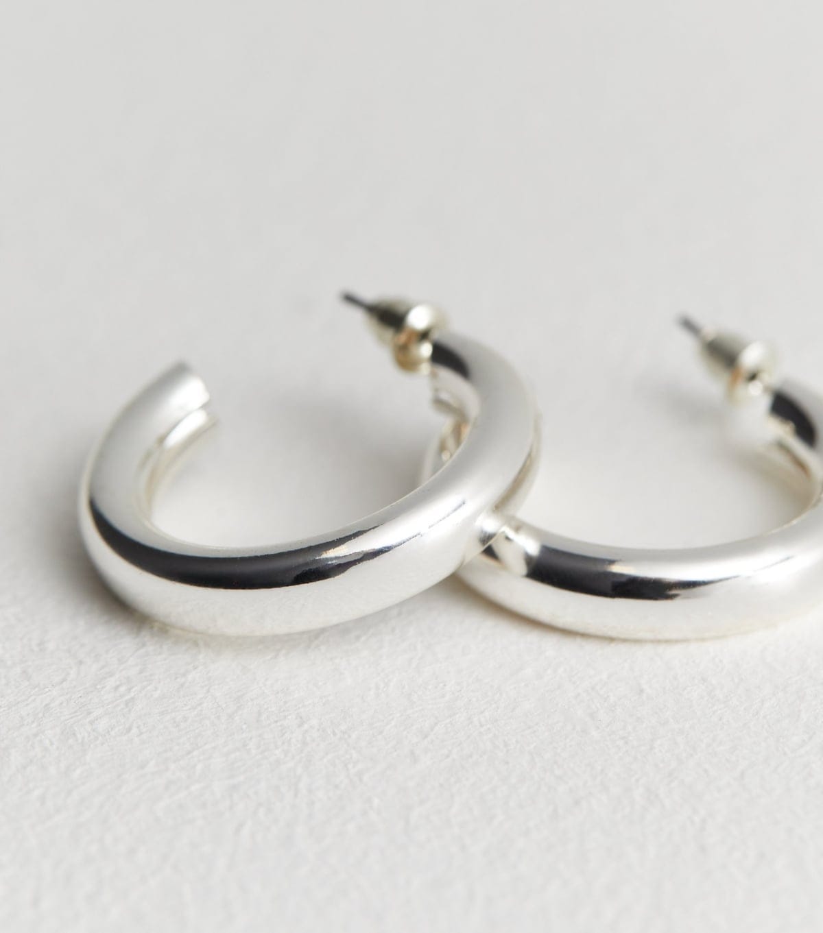 New Look Silver Plated Hoop Earrings New Look - 4