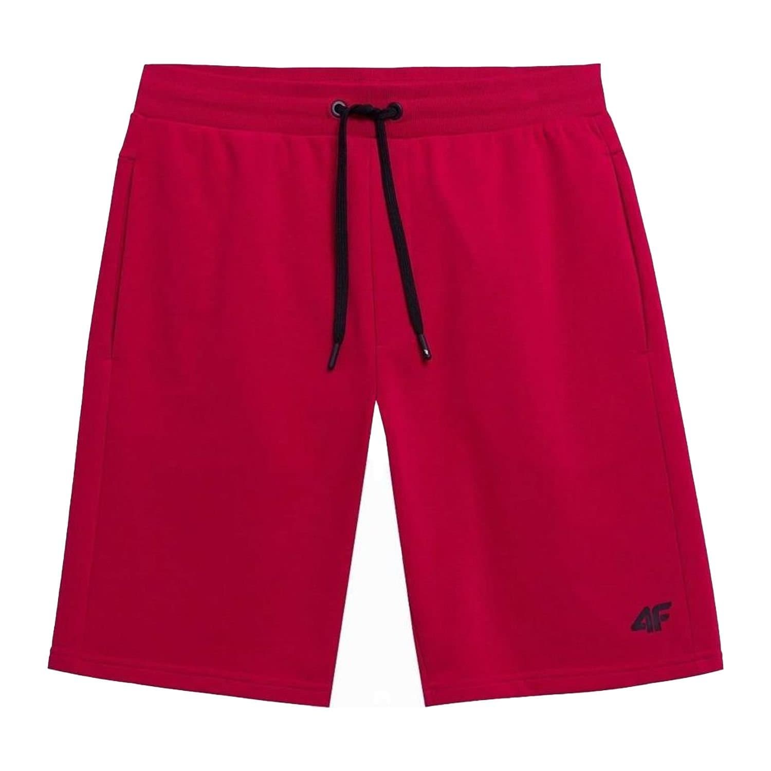 4F 4F Men's M156 Sweat Shorts in Red