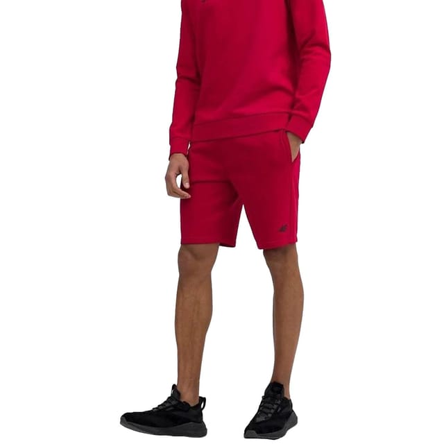 4F 4F Men's M156 Sweat Shorts in Red - 3
