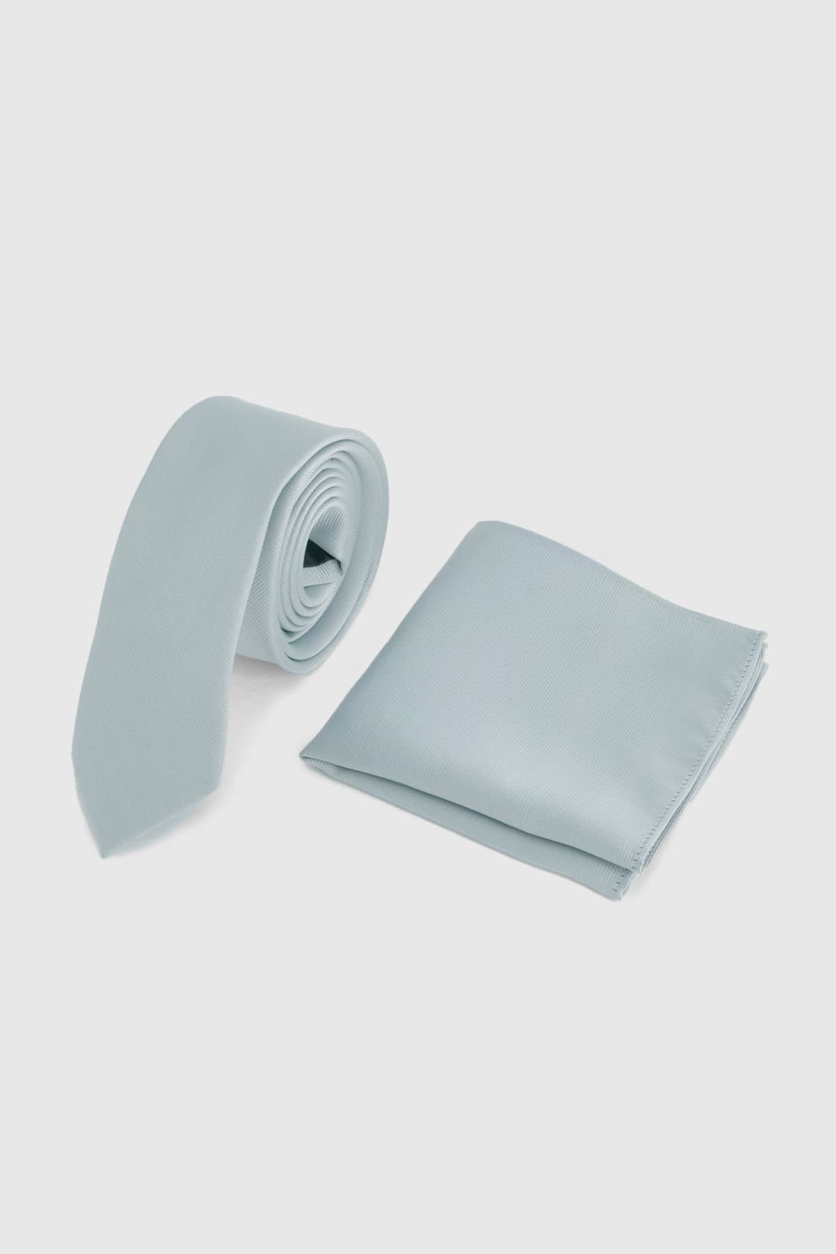 Burton Burton Men's Light Sage Tie & Pocket Square