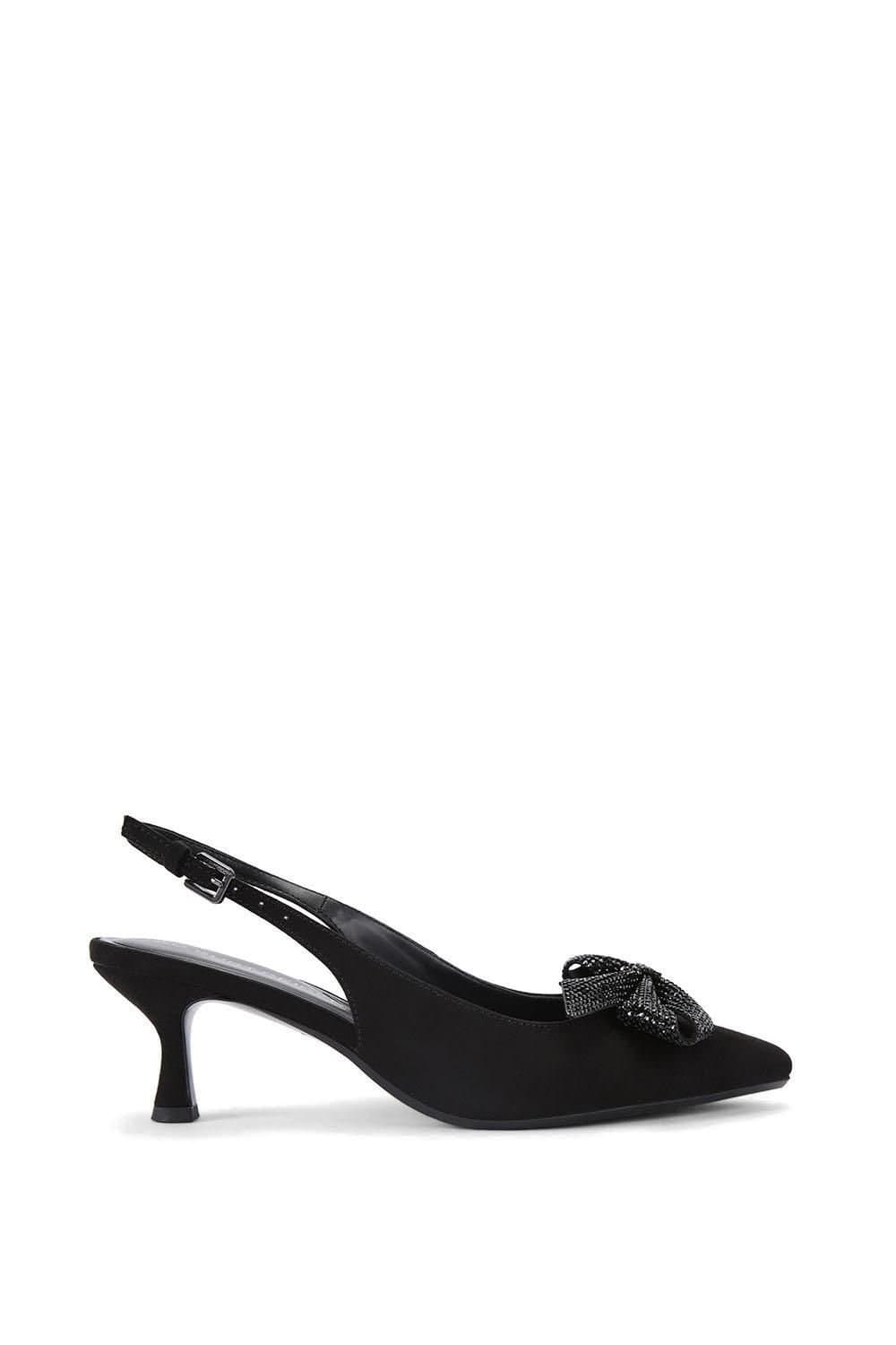 KG Kurt Geiger KG Kurt Geiger Women's 'Tilly Bow Gem' Suedette Heels in Black