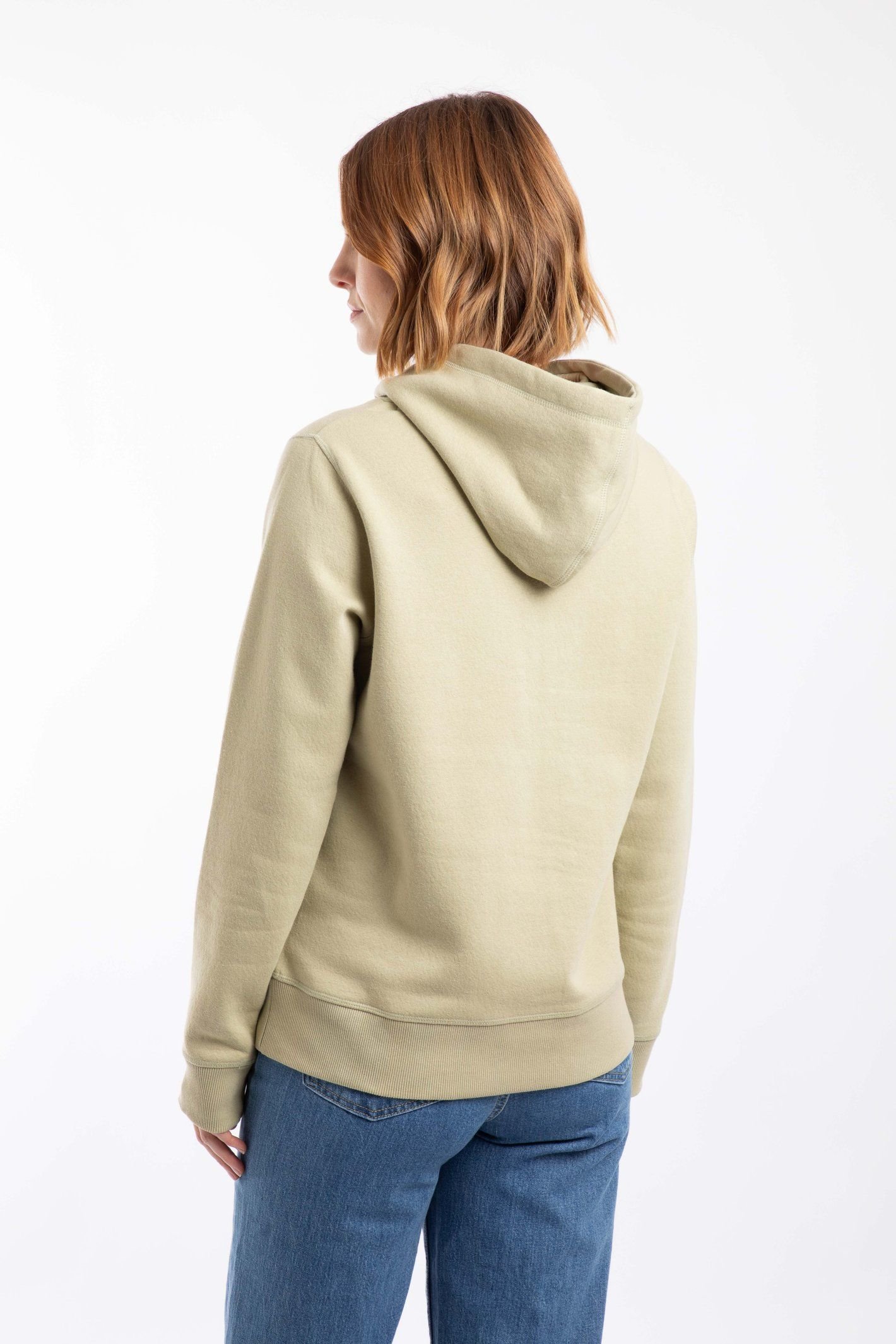 Weird Fish Weird Fish Women's Kira Graphic Popover Front Print Hoodie in Pale Green - 3