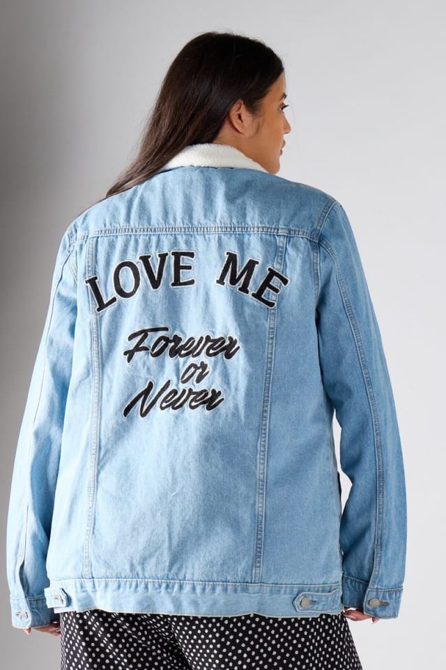 Shnoo Shnoo Women's Denim Jacket in Blue - 2