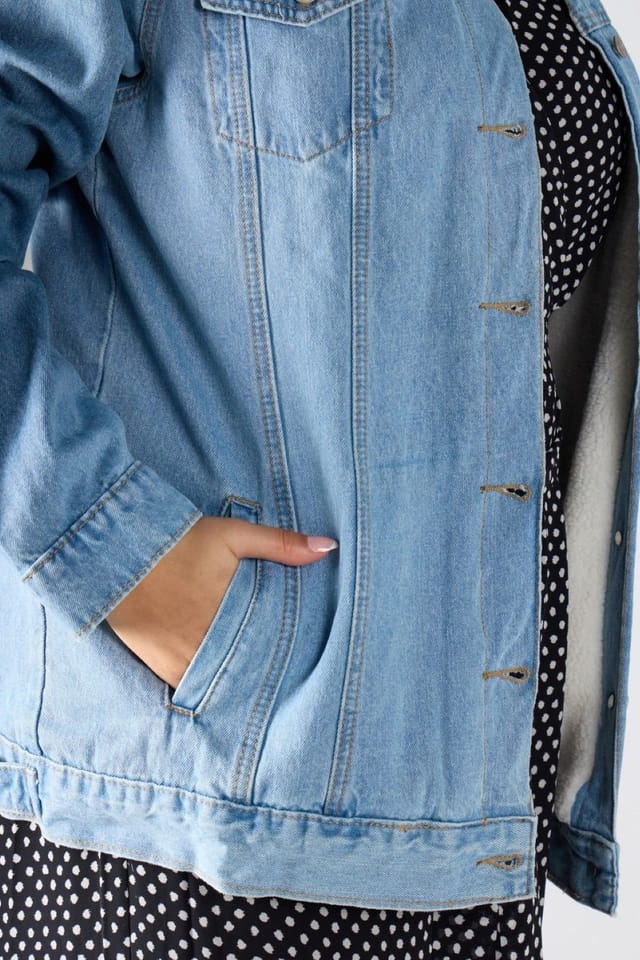 Shnoo Shnoo Women's Denim Jacket in Blue - 3