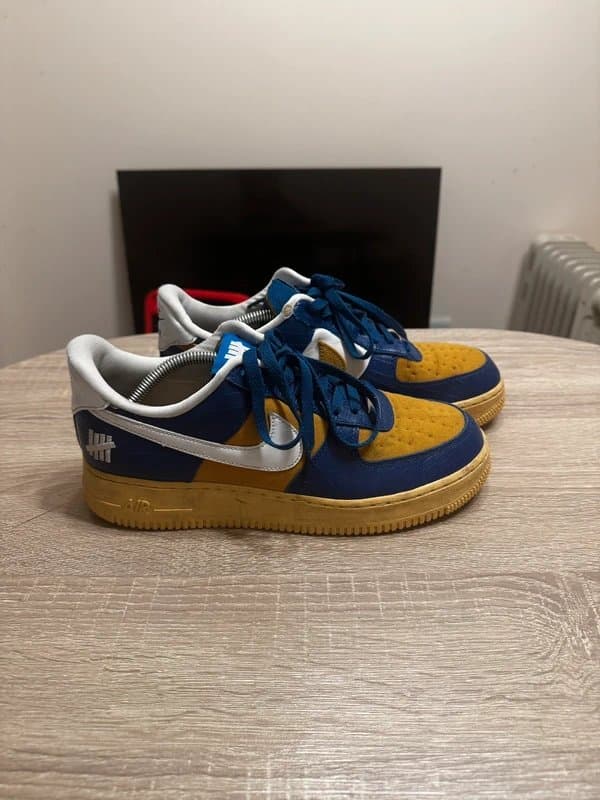 Nike Nike Air Force 1 x Undefeated Court Blue UK 7.5 Men Rare (RRP £280)