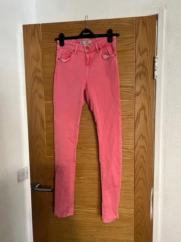 Topshop Topshop Pink washed Jamie jeans size 28/32