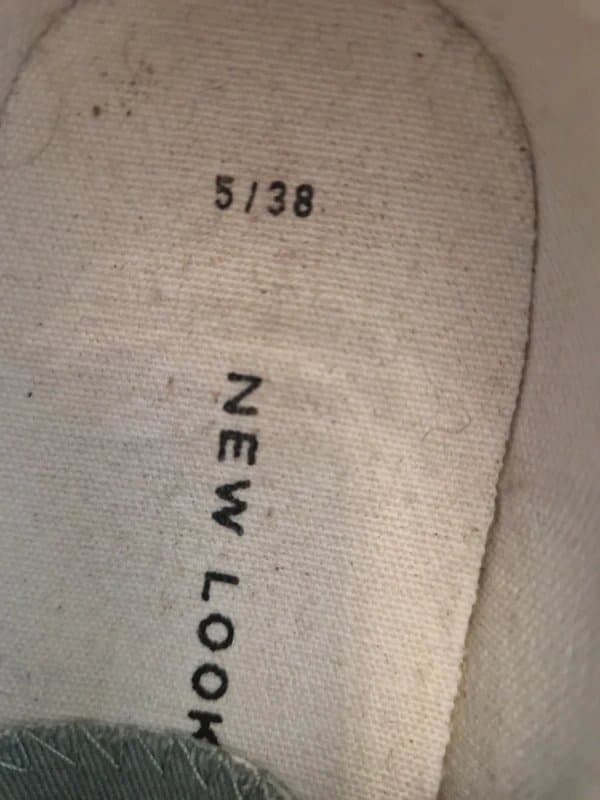 New Look New Look Cavas Lace Up Trainers. Size 5