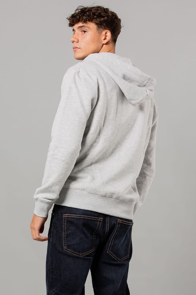 French Connection French Connection Men's Cotton Blend Zip Hoody in Light Grey - 2