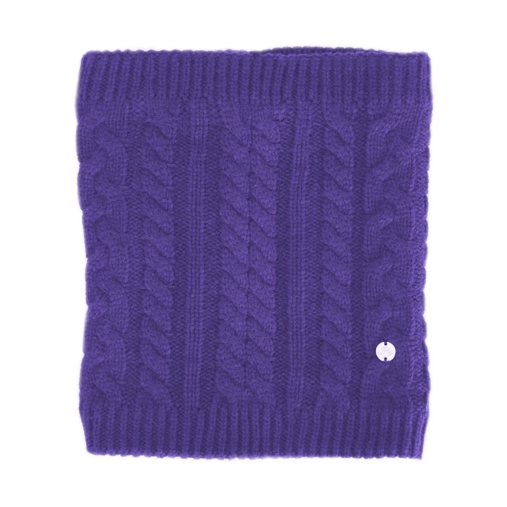 HyFASHION HyFASHION Men's Meribel Cable Knit Snood in Violet - 1