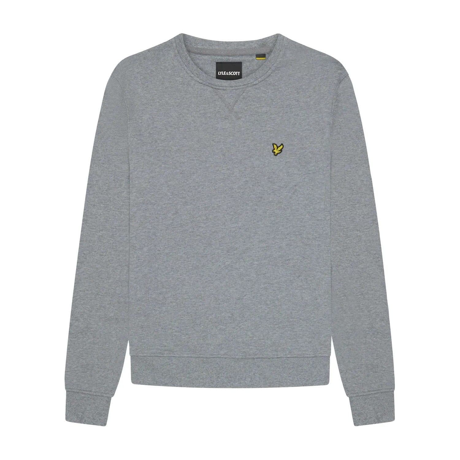 Lyle & Scott Lyle & Scott Men's Crew Neck Long-Sleeved Sweatshirt in Mid Grey