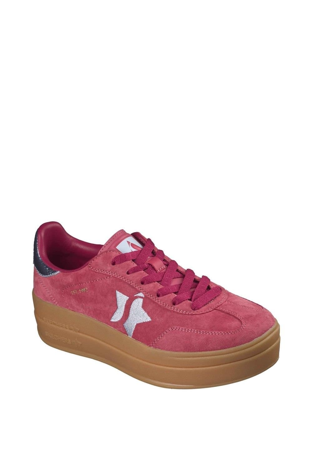 Skechers Skechers Women's Academy Hi Elevated Essence Trainers in Red