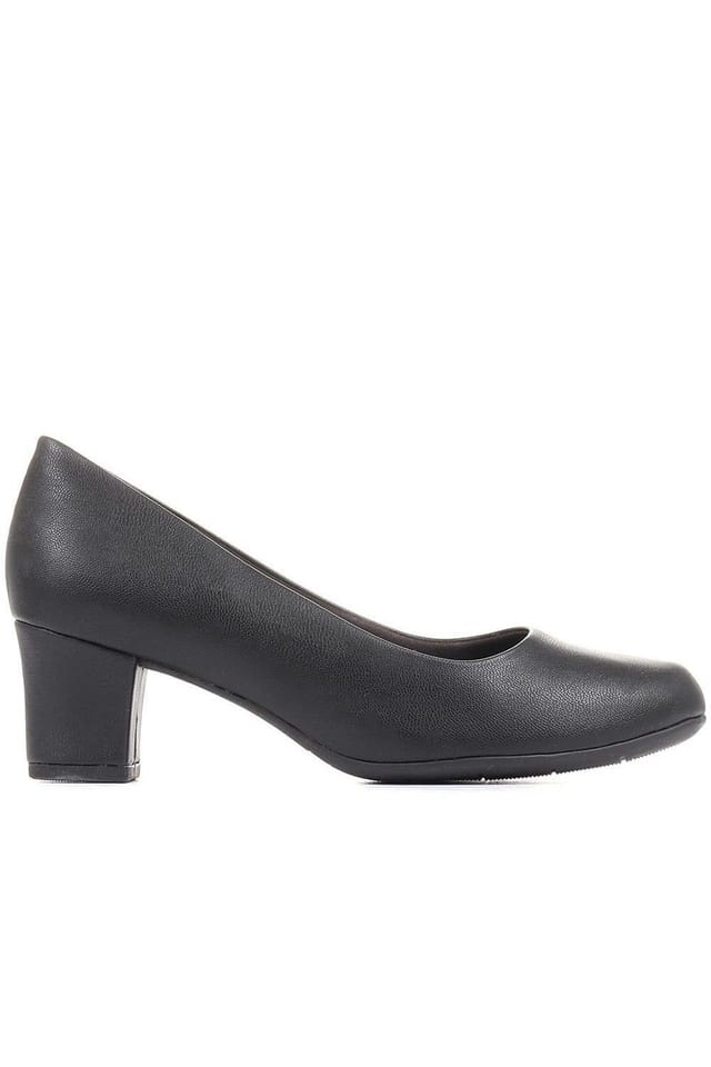 Pavers Pavers Women's Heeled Court Shoes in Black - 2
