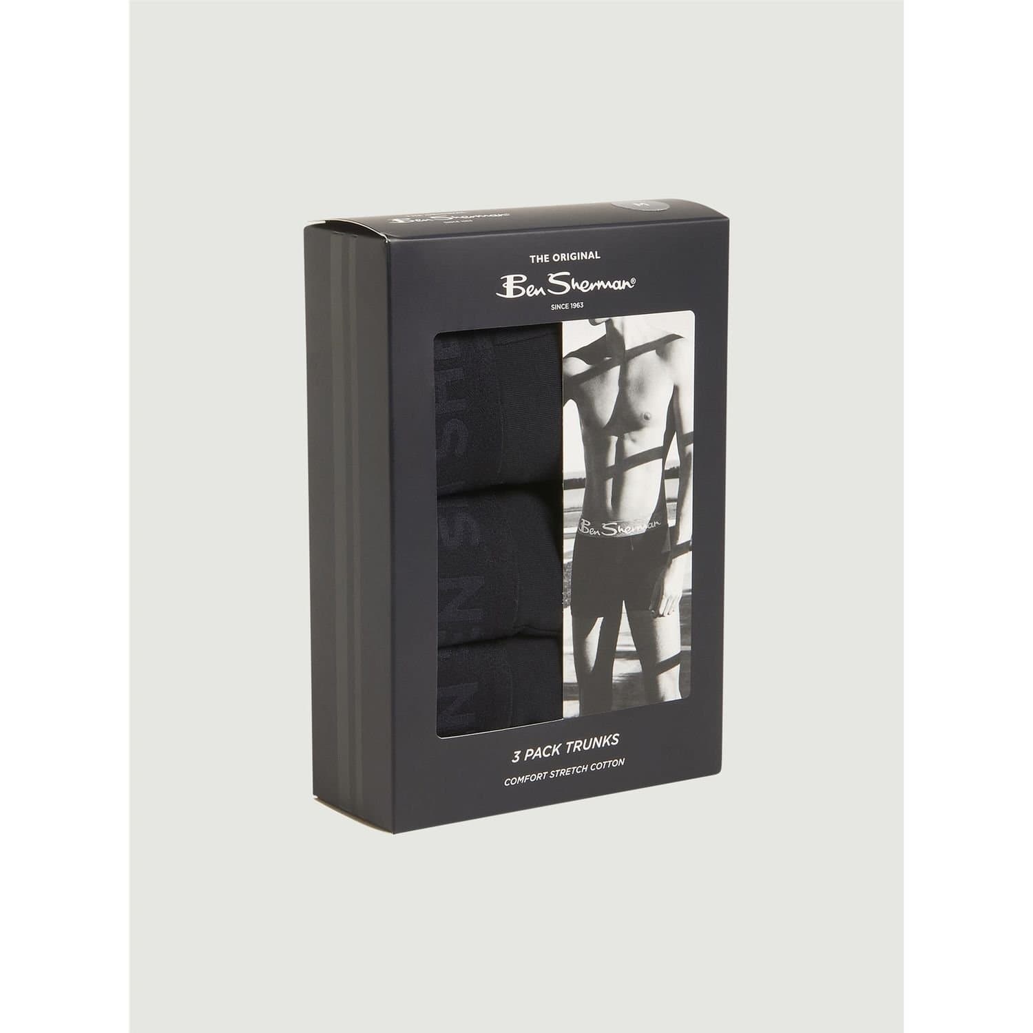 Ben Sherman Ben Sherman Men's Tonal Boxer Shorts (Pack of 3) in Dark Navy