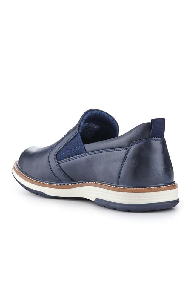Pavers Pavers Men's Wide Fit Elasticated Slip-On Shoes in Navy - 3