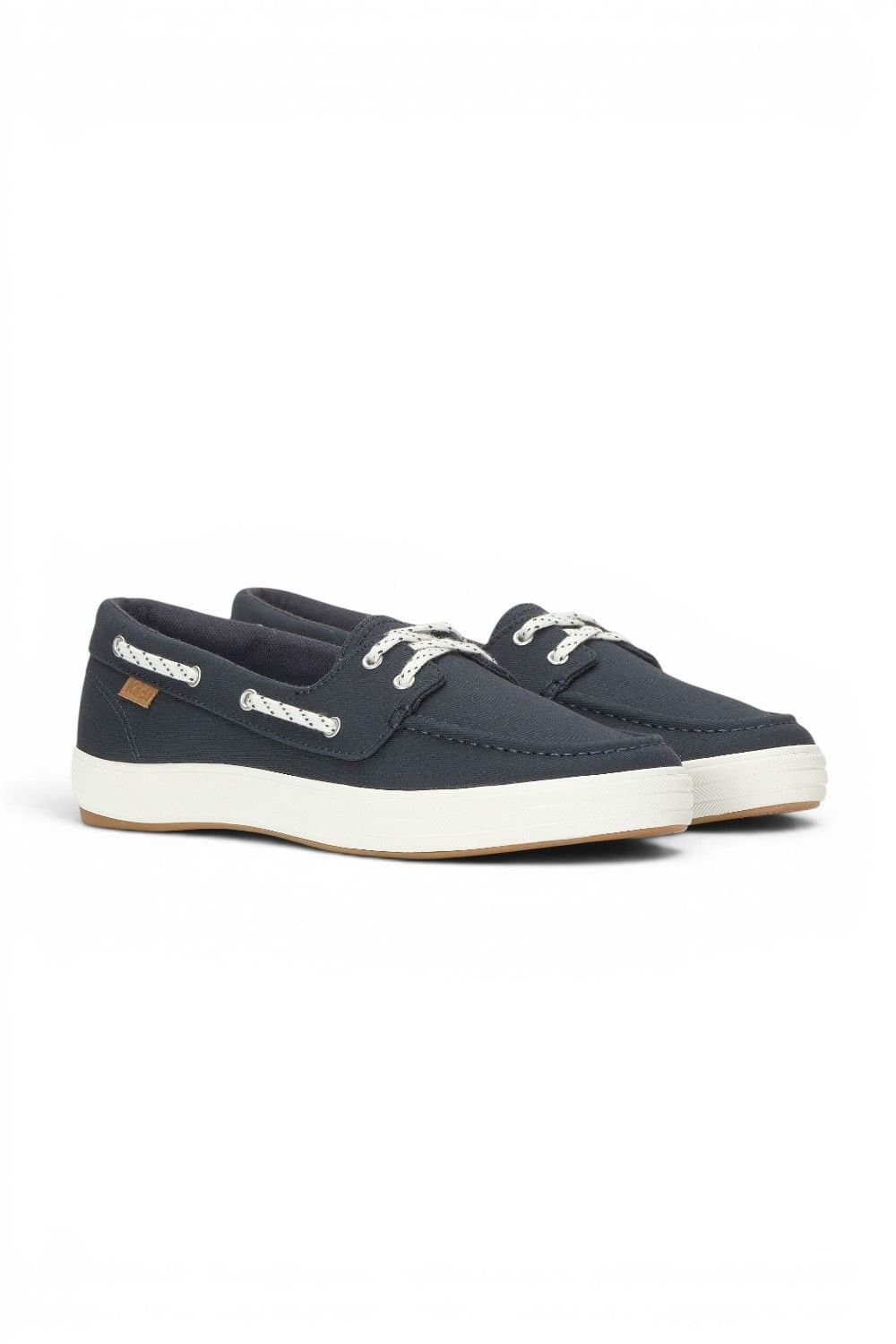 keds Keds Women's Center III Boat Twill Slip-On in Navy