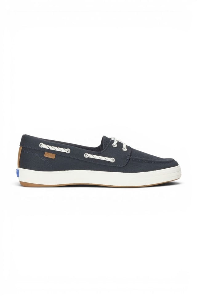 keds Keds Women's Center III Boat Twill Slip-On in Navy - 2