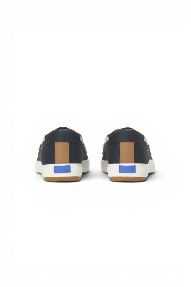 keds Keds Women's Center III Boat Twill Slip-On in Navy - 3