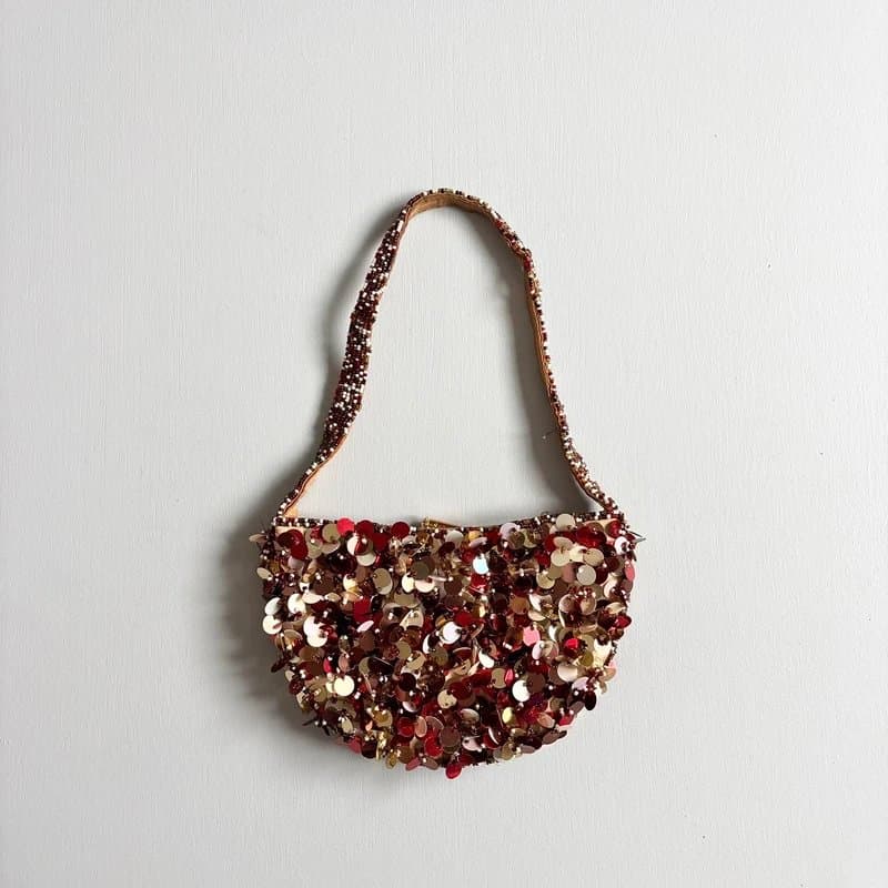 y2k Vintage Y2K Red sequin shoulder bag