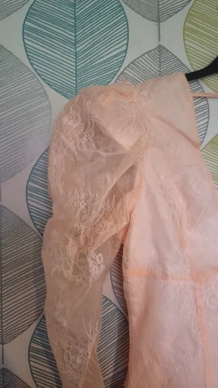 ASOS Pink asos Luxe bubble hem mini dress size 12
