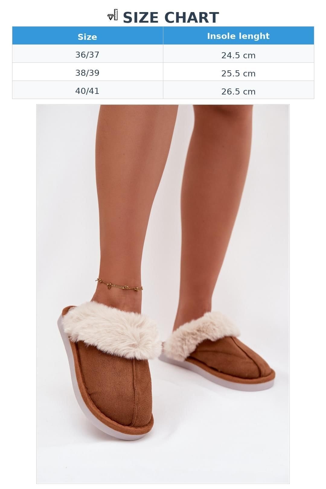 Love Lace Love Lace Women's Warm Insulated Suede Slippers with Fur Trim Covered Toes in Brown - 4